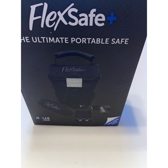 AQUA VAULT FlexSafe Plus Portable Safe W/ SOLAR POWER BANK & Motion Alarm - Picture 2 of 4